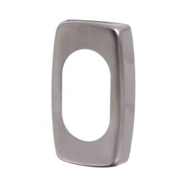 Lockwood Brass Oval Cylinder Escutcheon - Rectangular